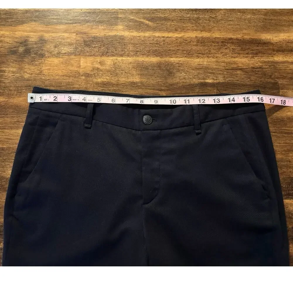 Rag & Bone Women’s 8 Pants Slim Straight Leg Wool Blend Trouser Black